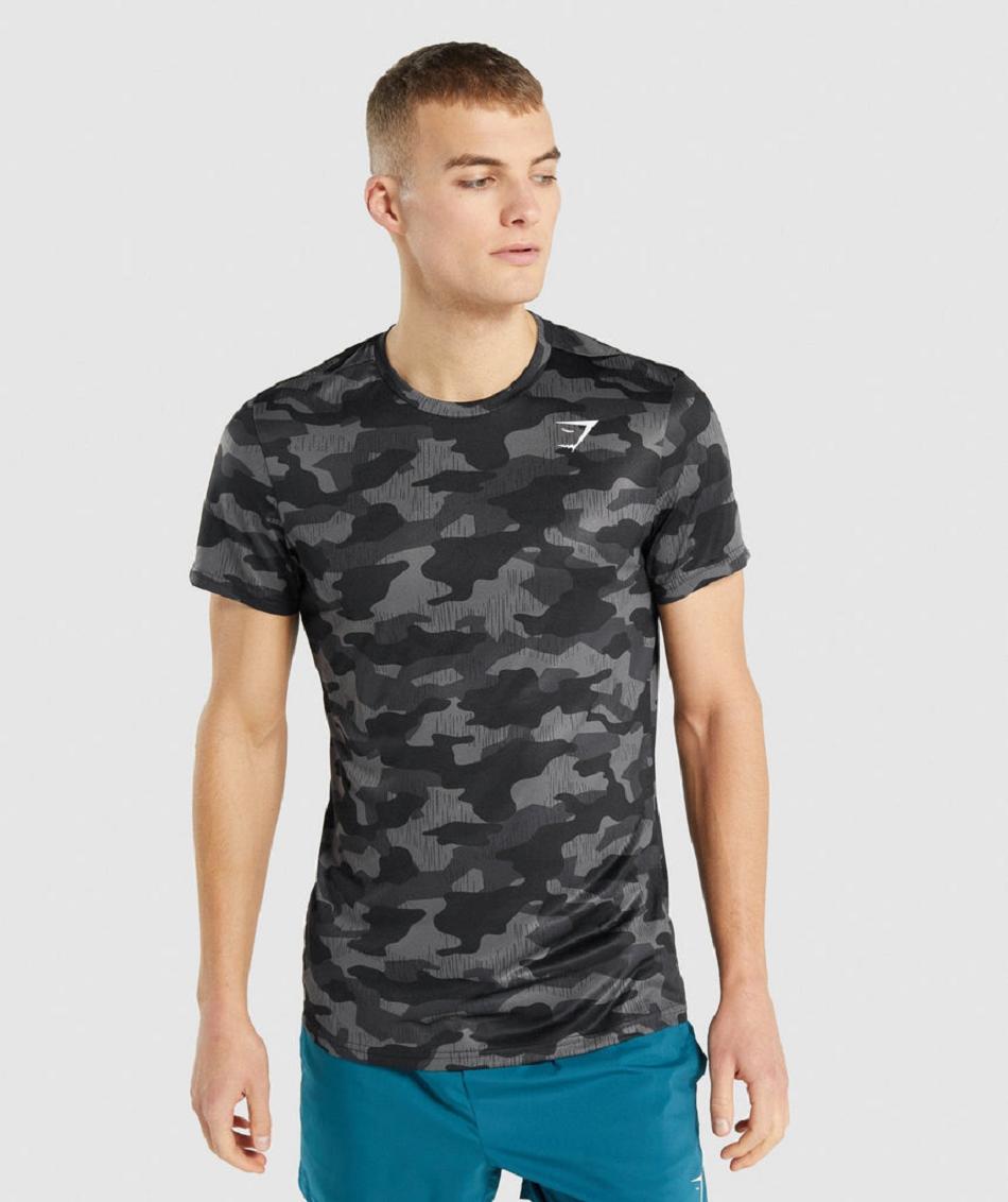 T Shirts Męskie Gymshark Arrival Szare | PL 3841FDN